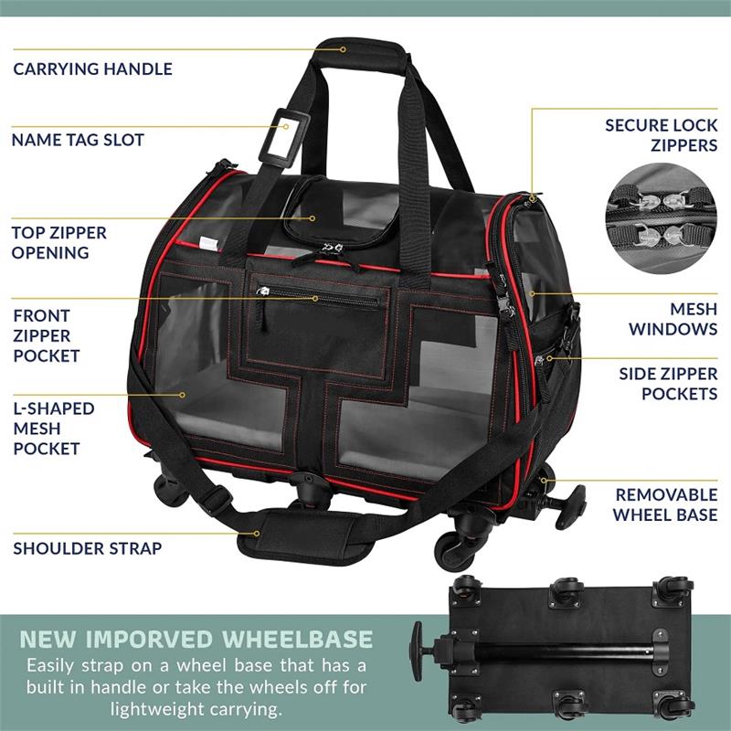 Rolling Carrier - Black/Red